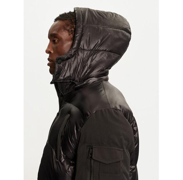 Winter Jacket Brave Soul MJK-BUXTON, Black, Standard Fit