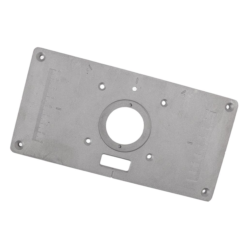 Frästisch Einlegeplatte Aluminium Multifunktionale Fräse Einlegeplatte Schablone für Holzbearbeitung Holz