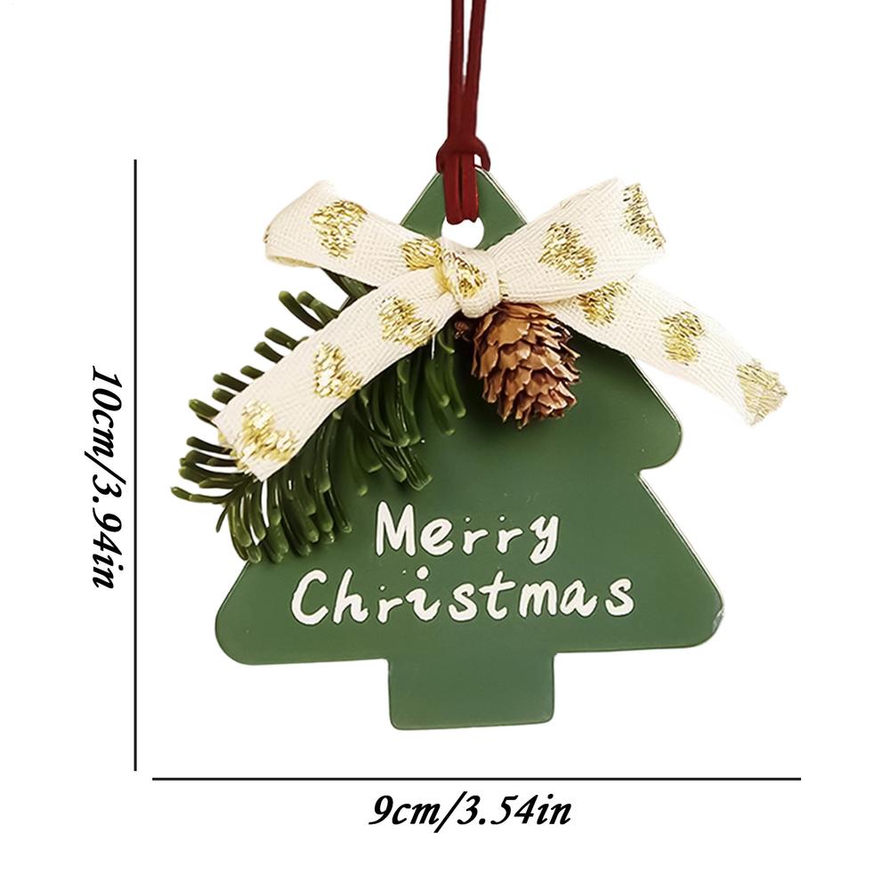 

Christmas Tree Ornaments Fun Paper Pendant Decor Cute Christmas Tree Ornaments For Indoor Wall Window Bedroom Living Room Office зелёный
