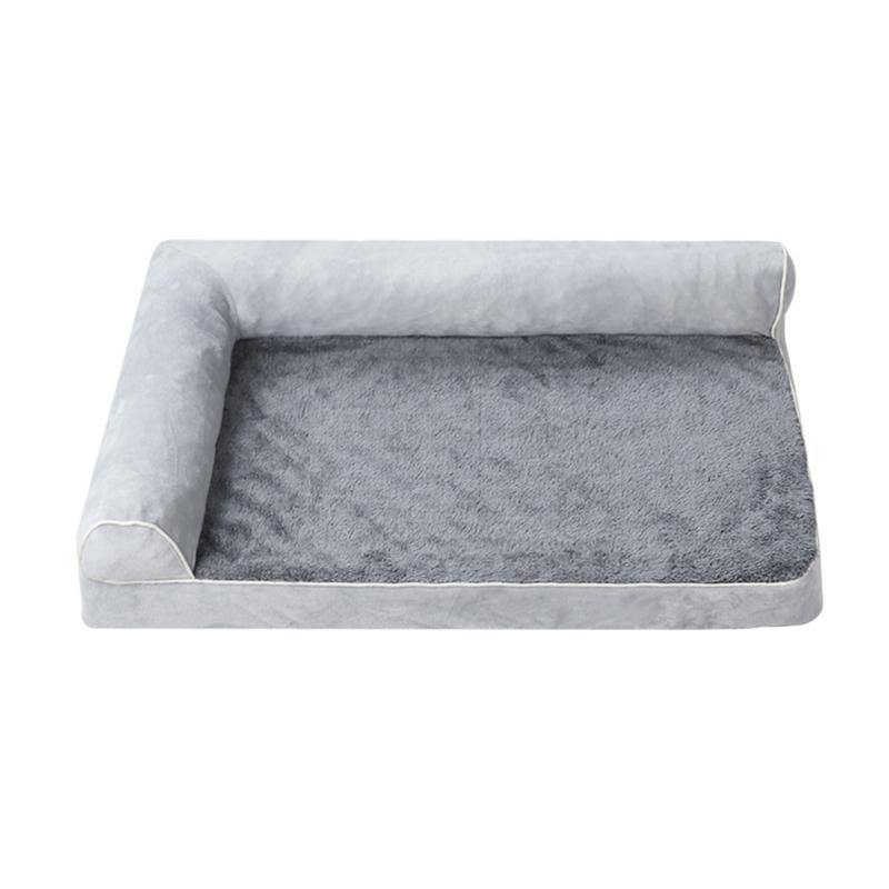 Comfortable Dog Couch Bed with Eggs Shape Foams Double Side Pillows Removable Cover NonSlip Dog Bedding for Winter