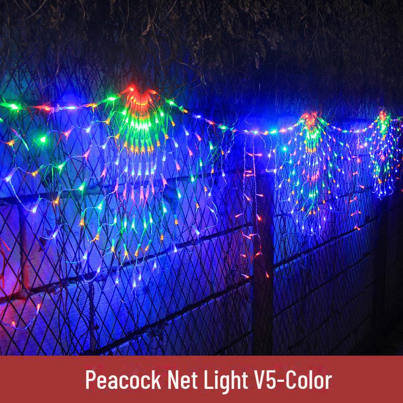 Wasserdichte LED Lichterketten für Fischernetze zur Dekoration von Rasen und Landschaft im Außenbereich