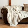 Sofa Towel Faux Fur Blanket Plaid Throw Luxury Fox Fur Throw Blanket Winter Warm Fluffy Soft Blankets Bedspread On The Bed