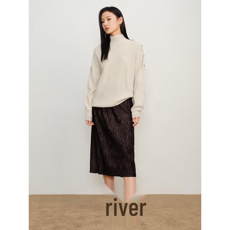 Анна Коко Бархатная плиссированная юбка миди на резинке L