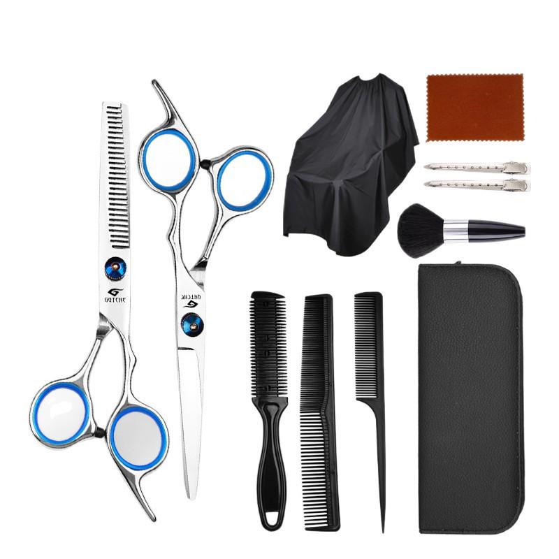 Blue Hat Stainless Steel Professional Barber Thinning Scissors for Hair Salon Stylists