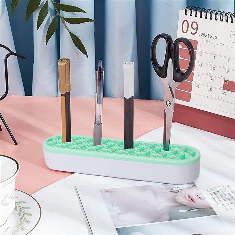 M-Modern-Display Stand Rack Silicone Nail Brush Makeup Brush Storage Case Drying Shelf Brush Holder Make UP Organizer