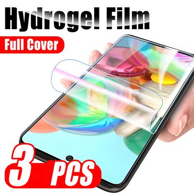 3PCS ochrana predného displeja pre Samsung Galaxy A71 A51 5G UW 4G A21 A11 A31 A21s Hydrogélová fólia nie sklo Vodný gél A 71 51 31