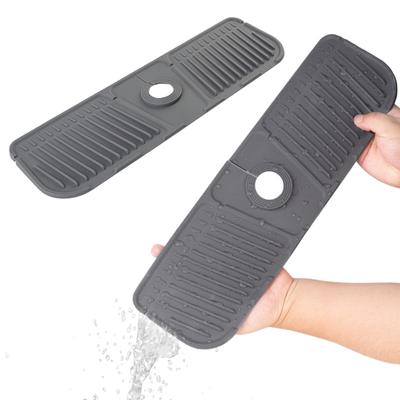 Silikon Wasserhahnmatte Wickeldesign Wasserhahn Spüle Spritzschutz Trocken