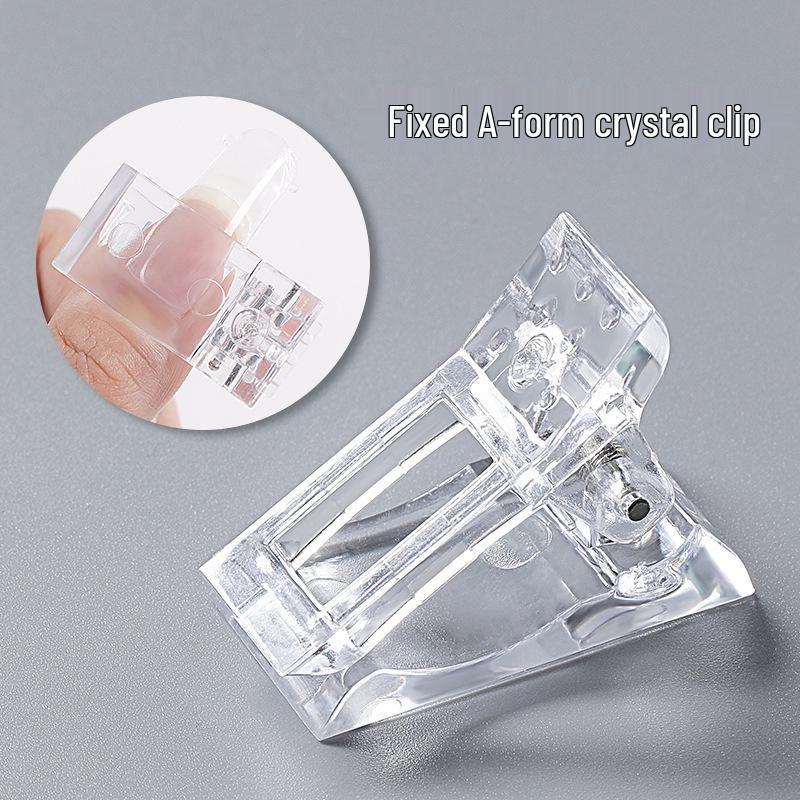 Nail Crystal Extension Gel Mold Fixing & Shaping Clips - Stable Non-Lifting Nail Art Tools
