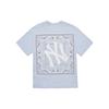 MLB New York Yankees T Shirts Unisex Light Blue Crew Neck Moderate Straight Fit 3ATS52023-50BLL