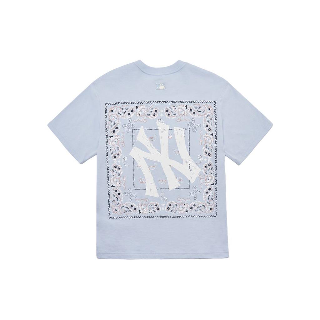MLB New York Yankees T Shirts Unisex Light Blue Crew Neck Moderate Straight Fit 3ATS52023-50BLL