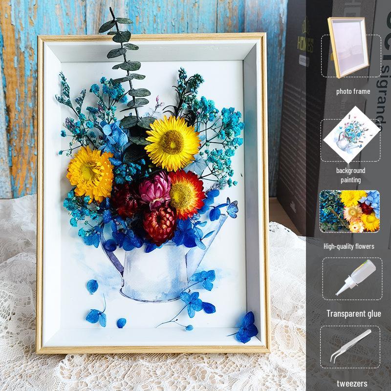 DIY Handmade 3D Preserved Flower Photo Frame Craft Kit