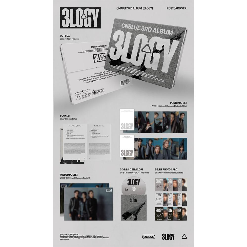 CNblue 3rd Album : 3LOGY [POSTCARD VER.]
