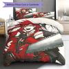 Literie Motif Black Butler, Ensemble Couette Housse de Couette Taie d'Oreiller Cadeau d'Anniversaire pour la Maison (1 housse de couette + 2 taies d'oreiller, sans garniture.)