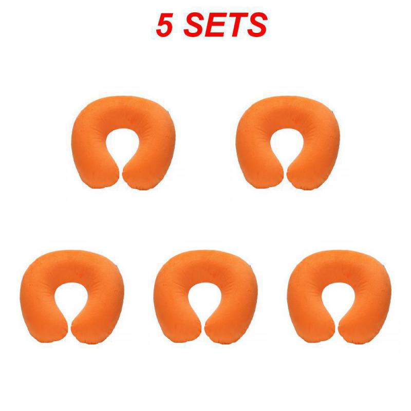 U-shaped Neck Pillow Inflatable Fatigue Relief Travel Pillow Flight Headrest Sleep U-shaped Cushion For Plane