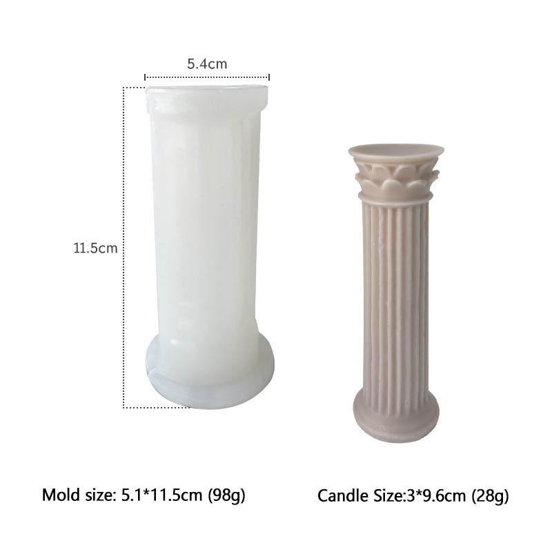 

DIY Classic Roman Column Silicone Candle Mold 3D Statue of Venus Body Aromatherapy Soap Gypsum Epoxy Resin Mould for Gifts Decor