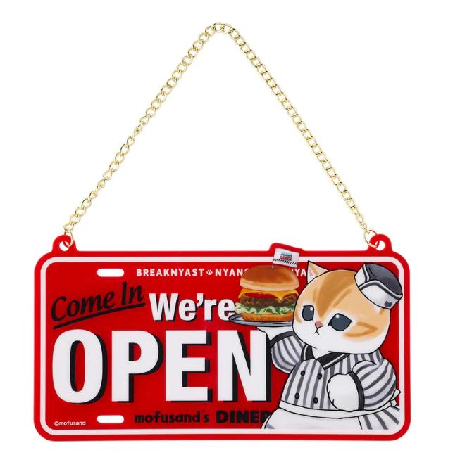 

mofusand Акриловая дверная табличка Закусочная ( ОТКРЫТЫЙ ) Япония НОВЫЙ