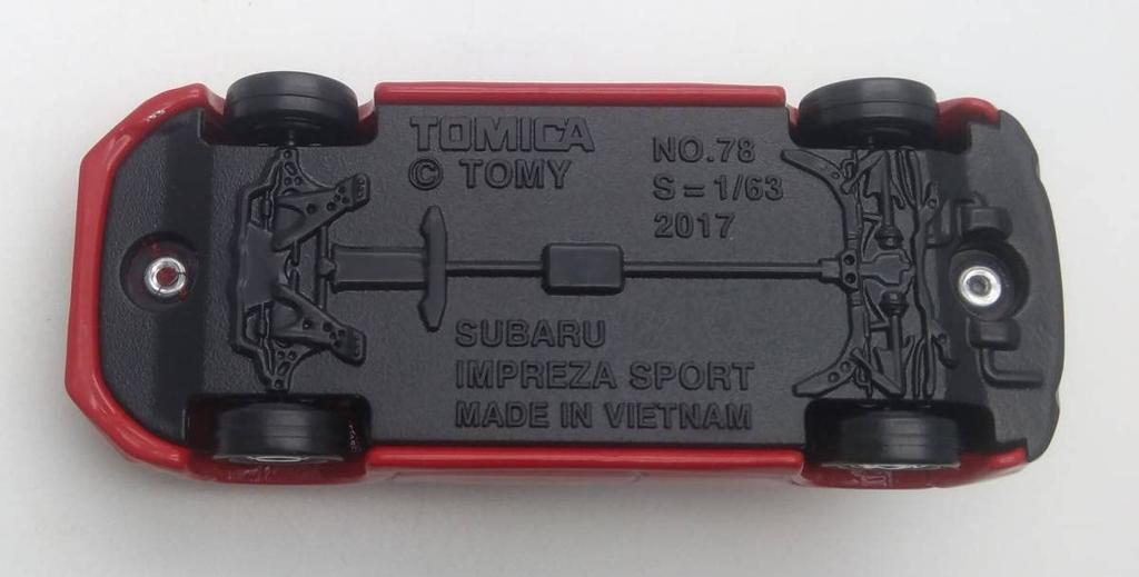 For Box Takara Tomy Tomica Subaru Impreza Sports Pure Red [Not Sale, Included]