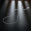 10PCS 925 sterling silver 1MM Rope circle chain necklace for women 45-60CM fashion party wedding Jewelry Christmas gifts