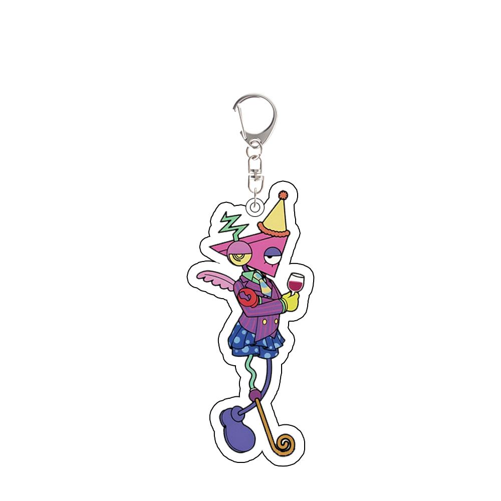 For TADC Pomni Jax Ragatha Gangle Zooble Anime Peripheral Acrylic KeyChain Creativity Cartoons Backpack Pendant Festival Gift