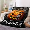 1pc Halloween Pumpkin Decorations Blanket Lightweight Blanket Throw Blanket For Sofa, Bed, Travel, Camping, Livingroom, Office, Couch, Chair yy2510100