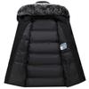 Plus Size Autumn Winter Men's  Windproof Hair Collar Jacket Men's Warm Hooded Jacket
