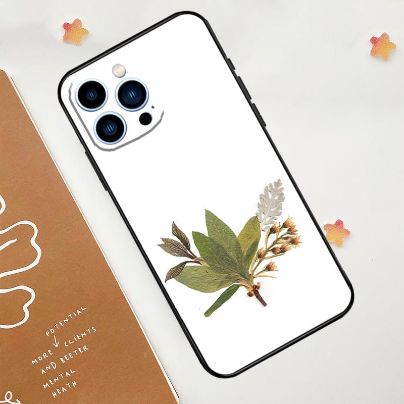 

Чехол с прессованными цветами для iPhone 15 16 14 13 12 11 Pro Max Plus X XR XS 12 13 Mini Чехол Аксессуары iPhone 14 Plus