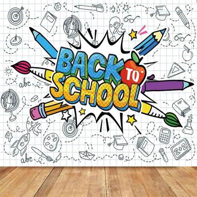 Bannière de bienvenue de retour à l'école - Décorations de retour à l'école pour la rentrée scolaire pour la bannière du premier jour d'école en classe, retour à l'école