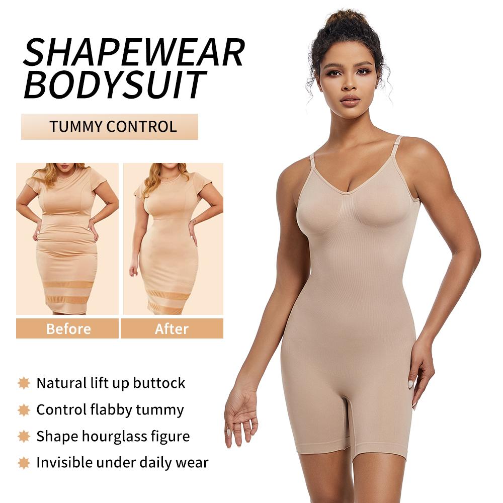 Shapewear-Body für Frauen, Bauchkontrolle, Ganzkörperformer, niedriger Rücken, Camisoles, Taillentrainer, schlankmachende Unterwäsche, Strampler, formende Tank-Tops, Trikots