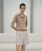 Rie Cuban Collar Short Sleeved Knit Shirt Be