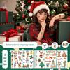 Christmas Cartoon Temporary Tattoos for Kids – Cute Hand-Painted Crayon Designs