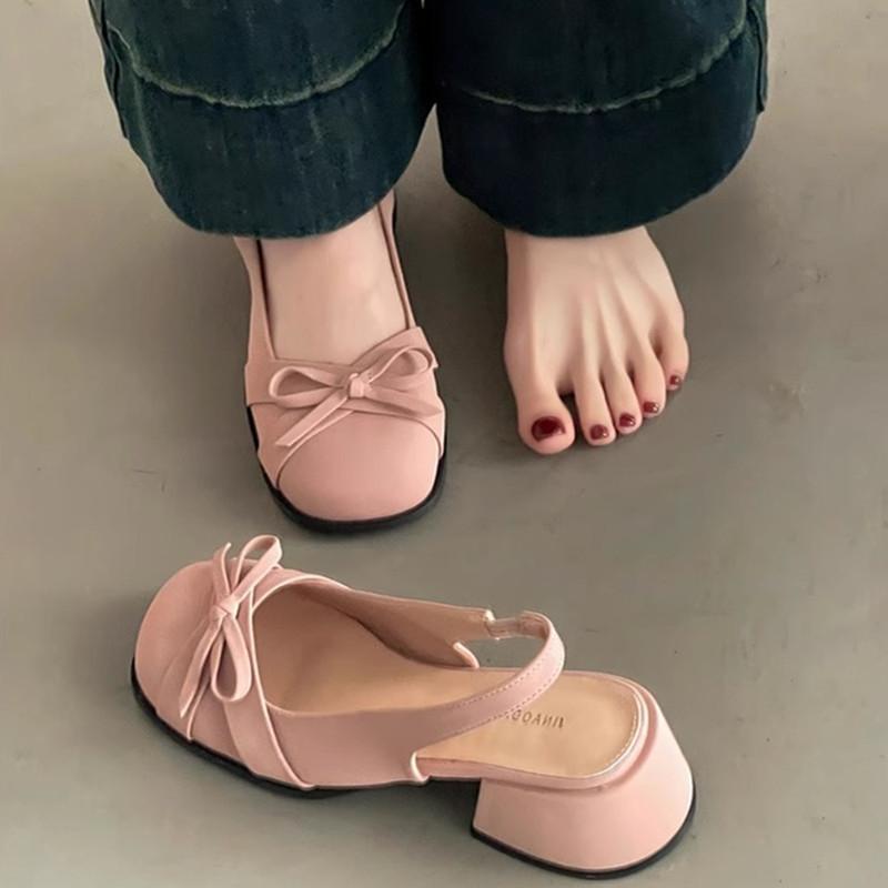 Fashion Women High Heels Sandals Dress Mary Janes Shoes Fashion Chunky Pumps Woman Slippers 2025 Summer Trend Brand Sandalias De Mujer