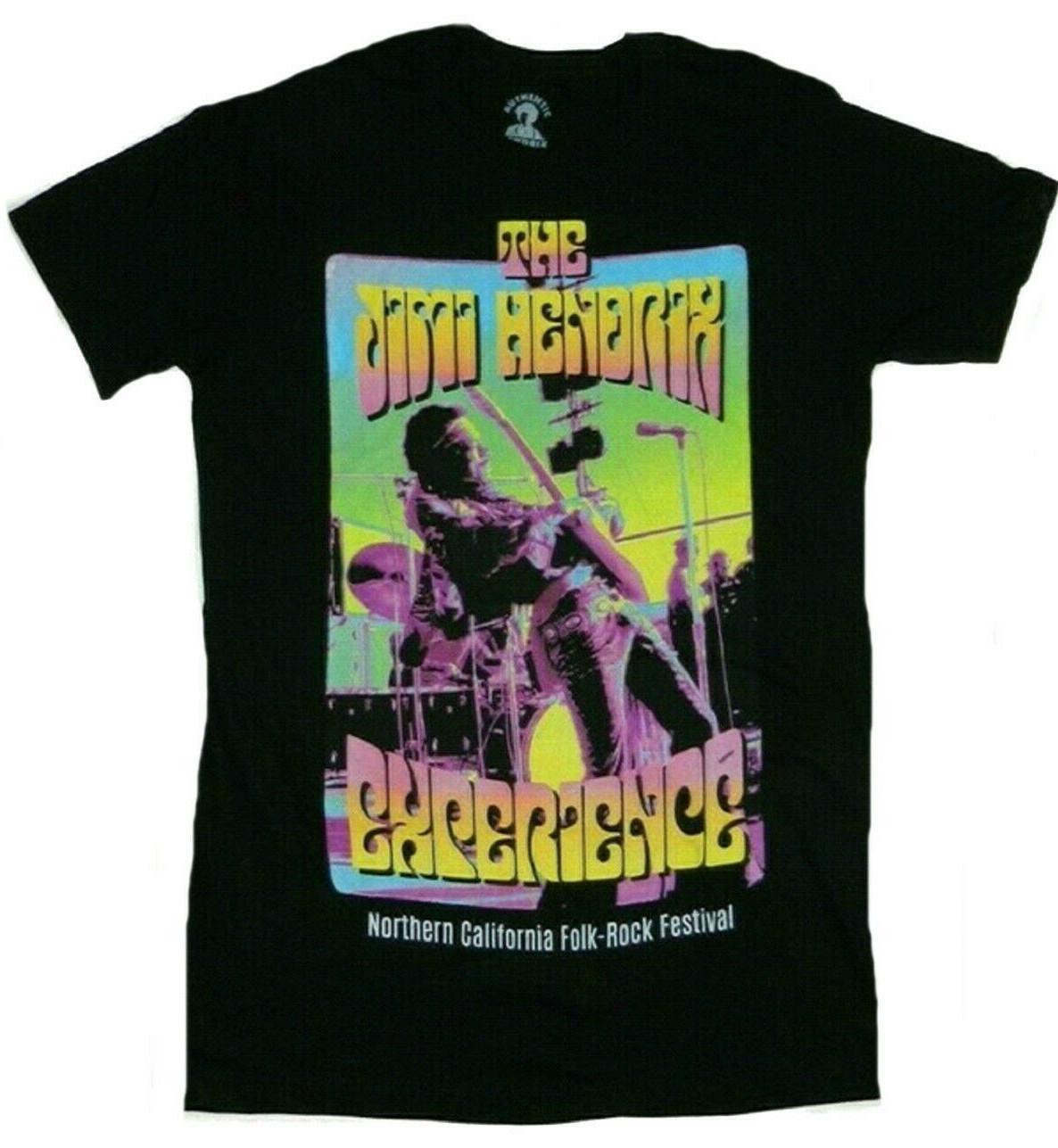 Jimi Hendrix Northern California Rock Festival May 25,1969 Men s T Shirt - NWT XXXXL