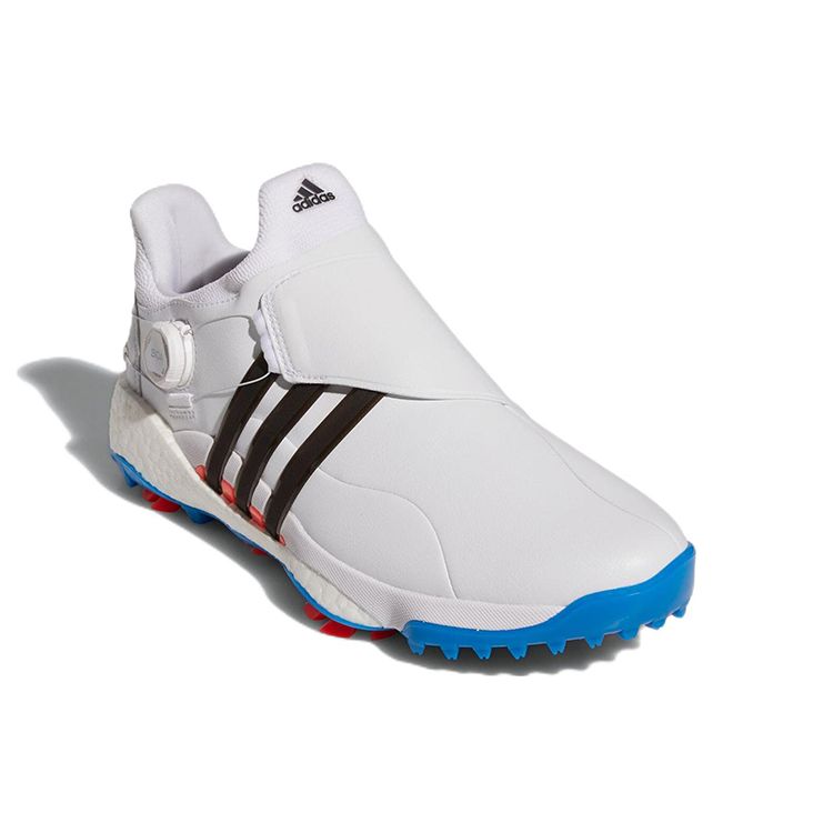 Adidas Tour360 22 Boa Leather Slip-Resistant Durable Support Low Top Golf Shoes Men Golf Shoes White Black Blue GY5336