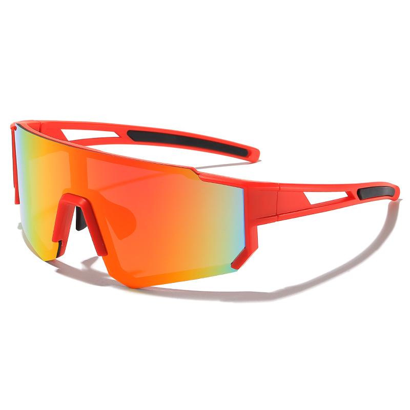 New outdoor cycling glasses, one-piece bicycle windshield sunglasses, European and American sports sunglasses