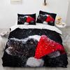 Full Size Bed Cover Set Cute Cartoon Dog Duvetcover 2pcs Pillowcase 3d Comforter Bedding Sets Twin Animals Bed Room Set No Sheet