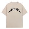 Autism Metal Rock funny Mens 100Cotton shirt Y2k hiphop style Graphic Tshirt Unisex Oneck Short Sleeve Streetwear Women shirt