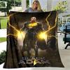 Black Adam poster printed blanket warming beautiful bed blanket flannel soft and comfortable home travel blanket birthday gift