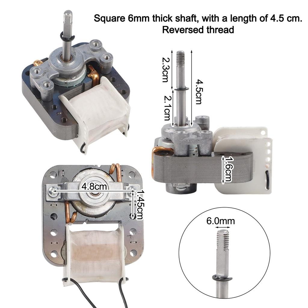 3.5cm Length Air Fryer Motor YJF6016C Motor 3.6cm Length