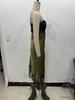 Asymmetrical Lace Dress with Silk Satin Texture: European & American Women's Fashion