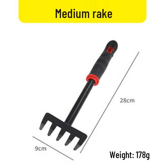

Набор садовых инструментов двойного назначения: Маленькая лопатка, железные грабли и мотыга для посадки и ловли
