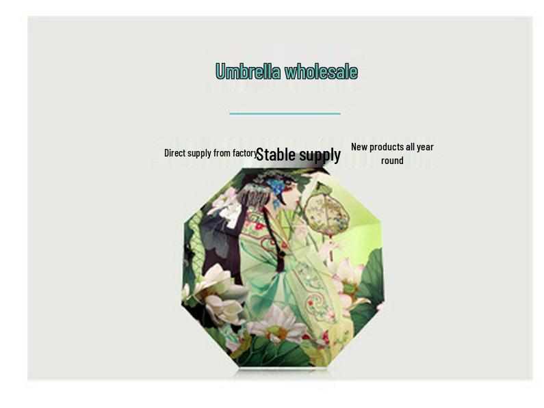 Kompakter UV-geschützter dreifach faltbarer Regenschirm: Sonne & Regen Dual-Use