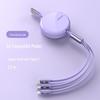 PISEN 3A Retractable Fast Charging Multi-Function One-to-Three Data Cable Gift