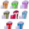 5Pcs Chair Sashes Knot Bands Chair Bows for Wedding Party Banquet Event Country Wedding Chair Decoration