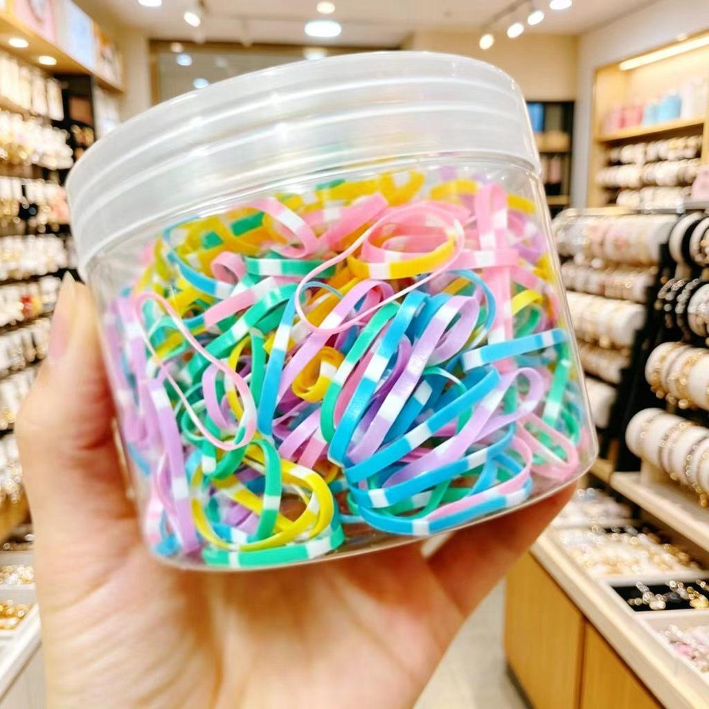 Dopamine Color Hair Ties for Kids: High Elasticity, Gentle On Hair, Canned for Convenience