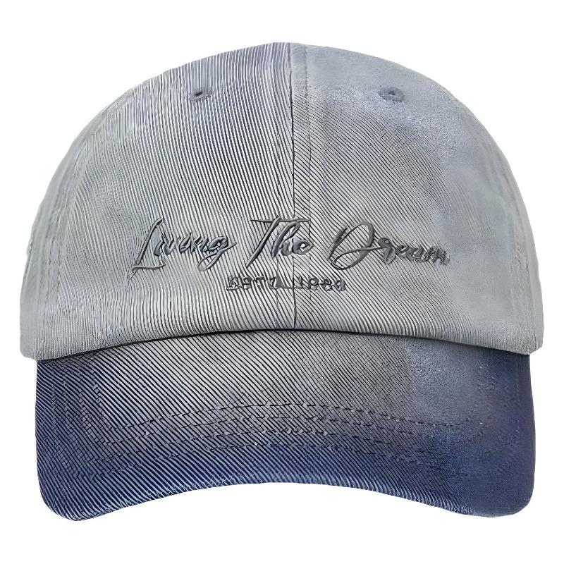 Gradually Change Color Cap Children Show Face Small Couple Casual Versatile Soft Top Embroidery Shade Baseball Cap