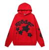 European and American Trendy Brand Sp5der Spider Web Print Hooded Sweater for Men and Women Loose Heavy Fleece Hip Hop Couple Hoodie