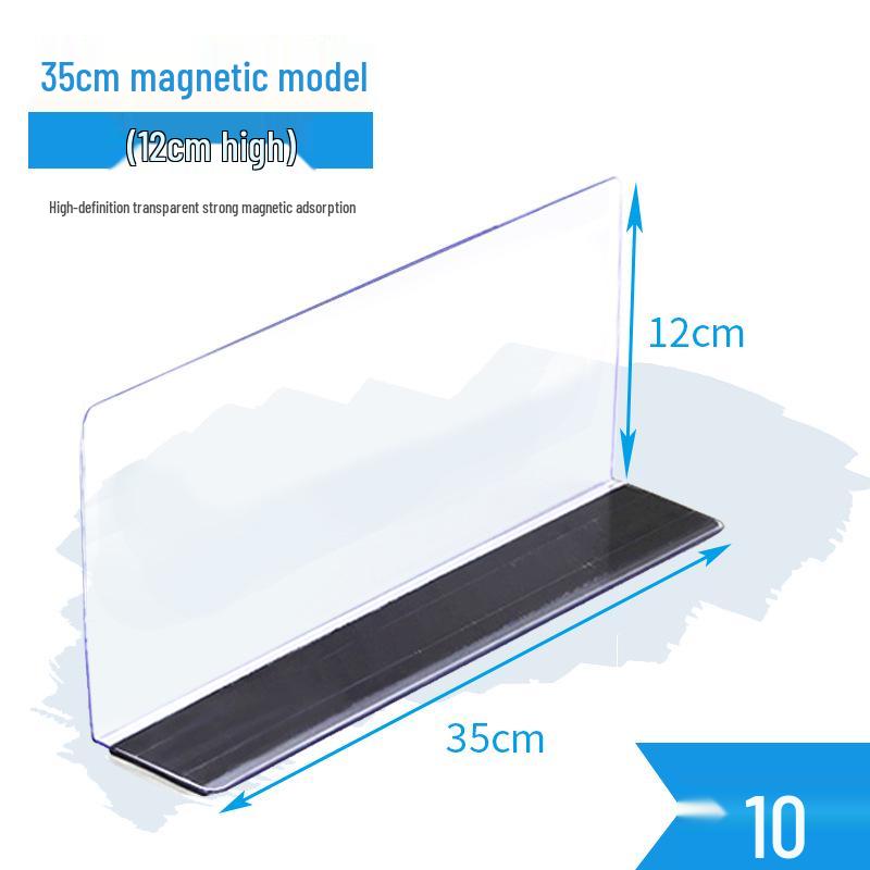 Plastic Shelf Divider for Small Items In Supermarkets and Convenience Stores
