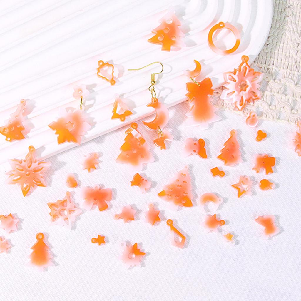 Christmas Earring Silicone Mould Set With Festive Designs for Holiday Jewelry Crafting and Resin Art Projects