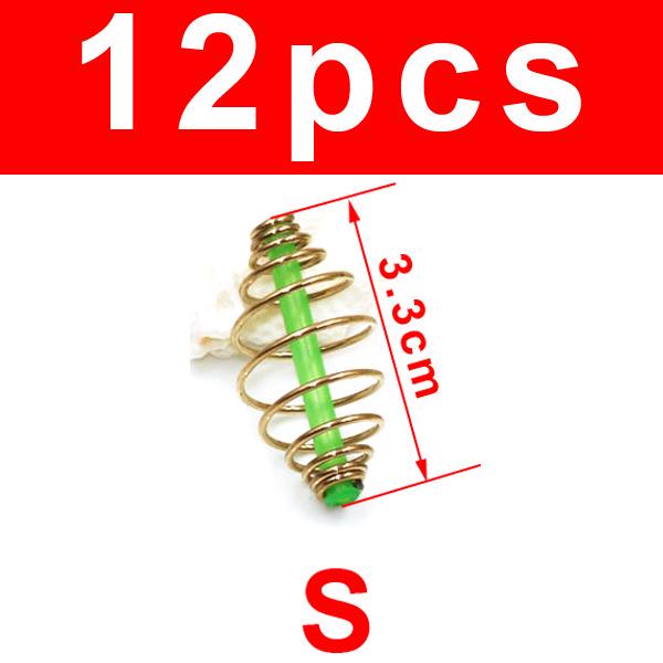 Bimoo 12PCS Method Feeder Bait Cage for Carp Fishing Rig Saltwater Bottom Rigs Making Accessories