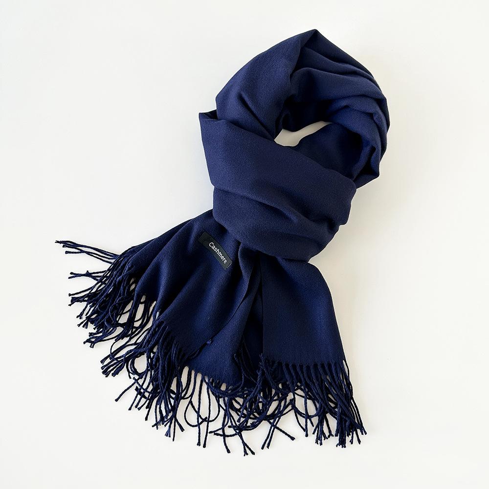 Multi-color imitation cashmere shawl scarf high-end fashion order versatile warm scarf women